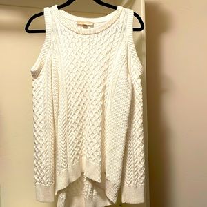 MICHAEL Michael Kors cream cold shoulder sweater. Great condition.